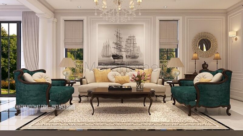 Sofa tân cổ điển Sofa tân cổ điển