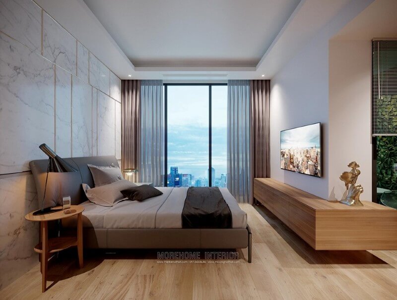 Thiết kế nội thất phòng ngủ nhỏ chung cư hiện đại Mẫu thiết kế nội thất chung cư đẹp