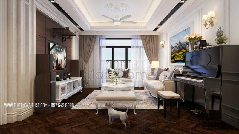 Thiết kế nội thất chung cư Royal city cao cấp Mẫu thiết kế nội thất chung cư đẹp